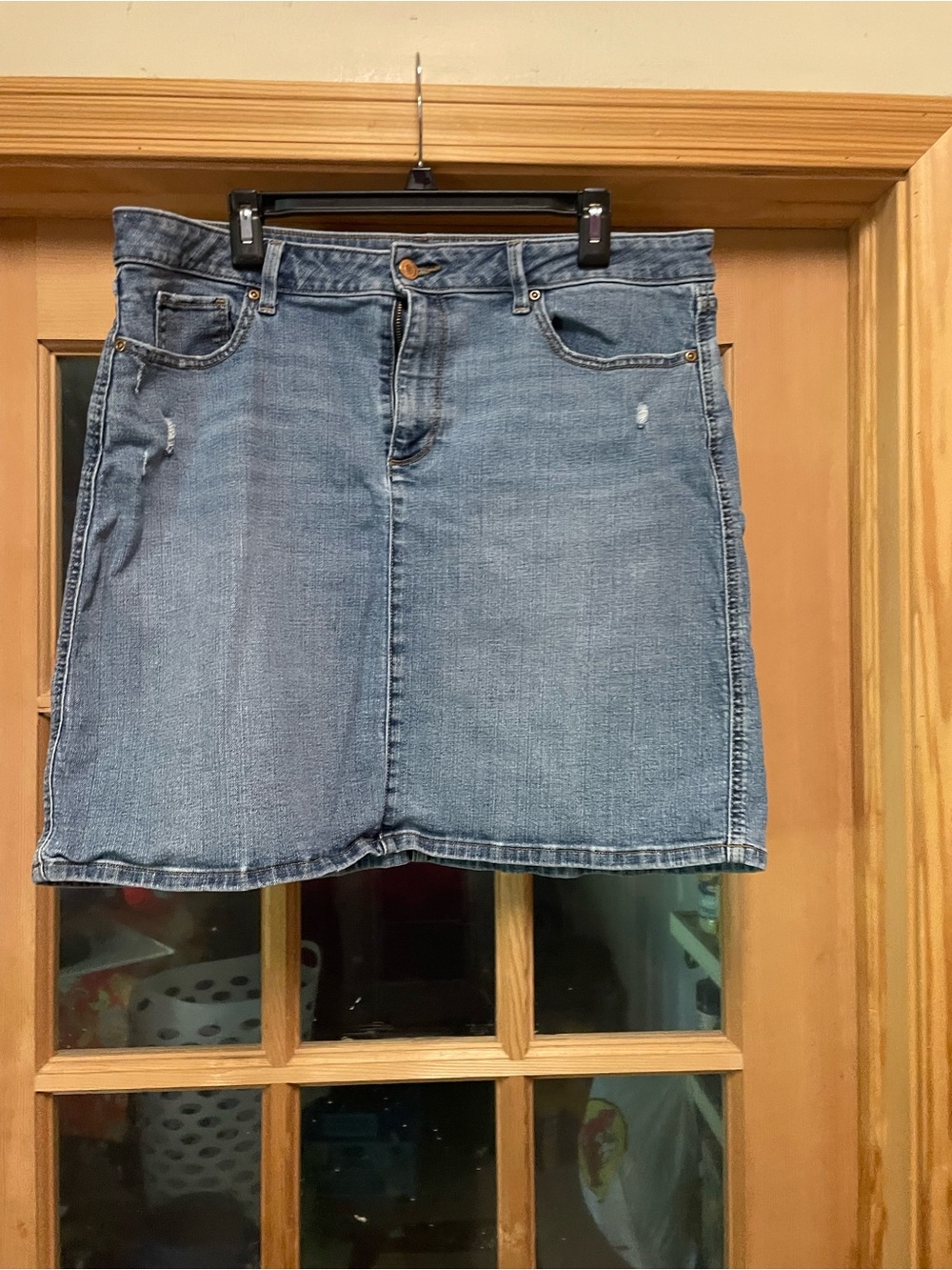Sonoma Denim Skirt in Light Blue Wash